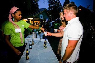 Guests sampled beers brewed in countries such as Germany and Czechoslovakia.