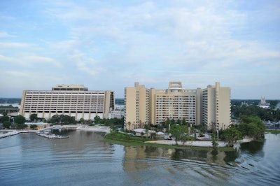 The 295-room tower was built next to the Contemporary Resort.