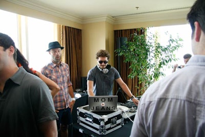 Actor Danny Masterson, who also goes by DJ Mom Jeans, spun at Playboy's Rockstar brunch.
