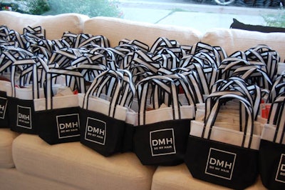 Gift bags included product samples, Kit Kat Senses chocolate bars, and coupons for salon services.