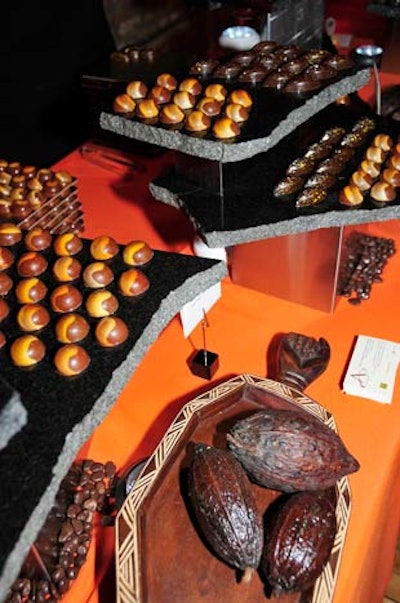 Callebaut Chocolate Academy had a spread of sweets in the upstairs dessert lounge.