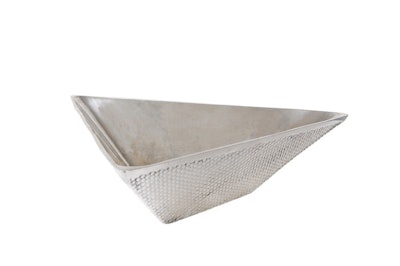 Aluminum woven bowl, $15, available nationwide from Perfect Settings in Washington