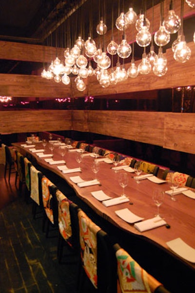 A private dining room seats up to 30.