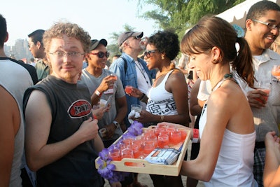 Guests of Yelp's a Beach received emails with information on how to vote for their favorite cocktails after the party.