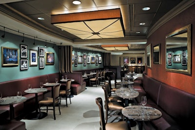 The Florian Opera Bistro is located on the third-floor dress circle of the opera house.