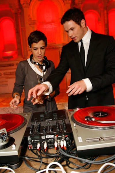 Samantha Ronson served as DJ (and got a visit from Kellan Lutz).