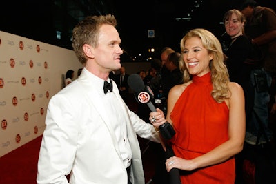 Emmy ceremony host Neil Patrick Harris worked the red carpet.