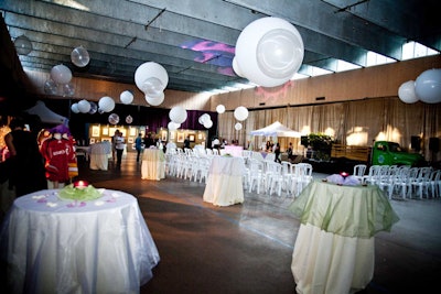 Event organizers filled the St. Lawrence North Market with oversize balloons, park benches, and food stations.