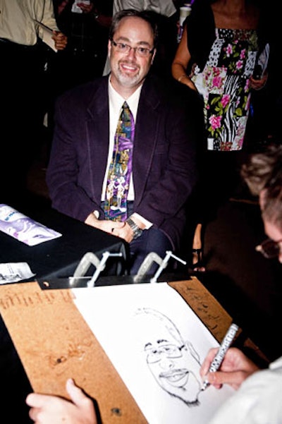 Guests could have a caricature drawn at the event.