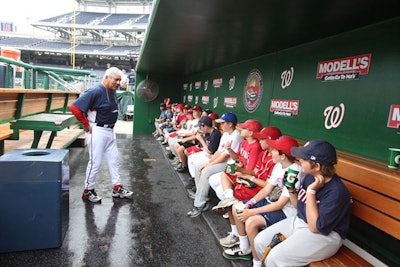 Bench coach Pat Corrales hosted a question-and-answer session in the dugout.