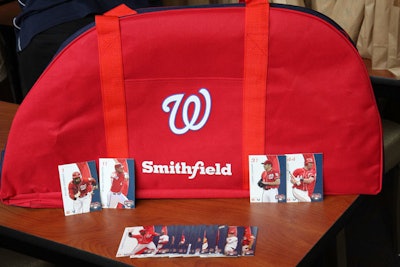 Smithfield gave each child a branded equipment bag.