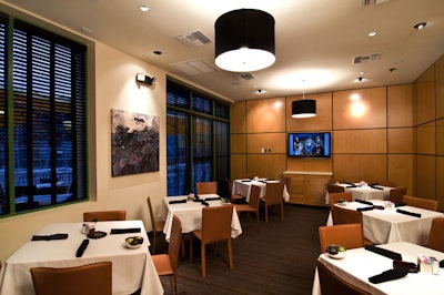 The venue's private dining room can seat 30.