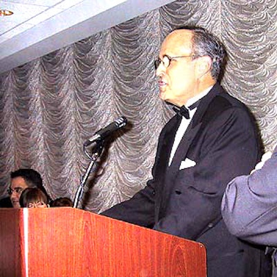 Mayor Rudy Giuliani was honored at a special tribute at the Sheraton New York Hotel & Towers.
