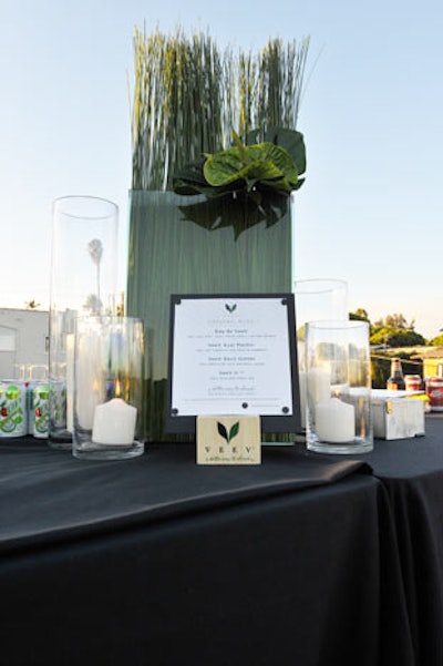 Veev poured its cocktails at the bars.