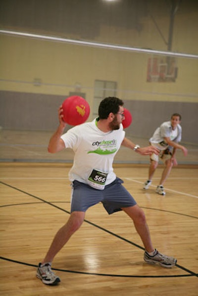 Another ChasePoint let teams compete in a dodge ball tournament at the Union Station Fitness Formula gym.