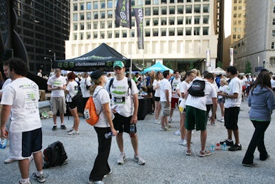 Guests competed in teams of two, and sported City Chase T-shirts.