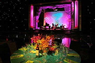 The custom-built ballroom stage was 60 feet wide.