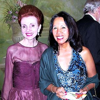 Ball co-chair Brigitte Roepke with Luz MacArthur, a member of the Hospitality Committee for the United Nations Delegations.