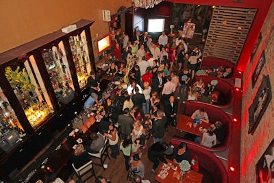 Some 300 guests attended the event at the month-old Red Canary lounge.