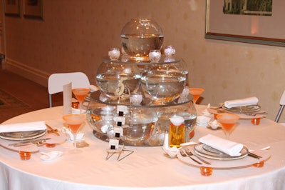 The event included a tabletop design competition called 'Trash to Treasure,' and entries were judged by M.C. David Rand.