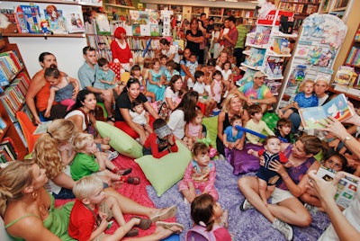 The Bookstore in the Grove hosted more than 40 families for story time the morning of the race, requiring the shop to keep its front doors open to accommodate the overflow of people.