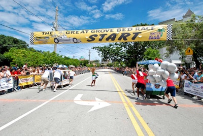 Lewis moved the race from its previous track along Bayshore Drive to the Grove's main thoroughfare on Grand Avenue in order to draw more attention to local merchants.