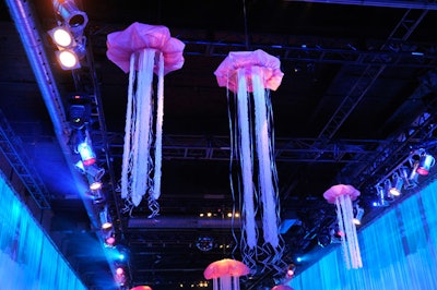 Jellyfish decorations hung from the ceiling in the Artifacts Room.