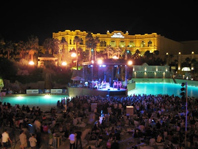Guests at Maxim's 2007 party at Mandalay Bay's Moorea Bay Beach Club in Las Vegas had a view of Joss Stone's concert at the hotel's beach area.