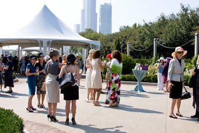 The event was held in the new Tiffany & Company Foundation Celebration Garden, near the intersection of Balbo and Columbus drives.