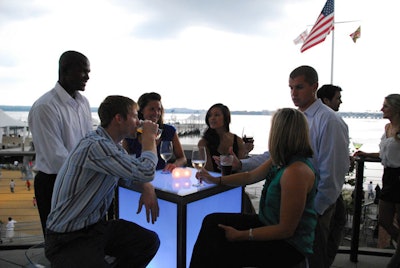 The Sunset Room can be combined with the two Pier Platforms on the Potomac River for outdoor events.