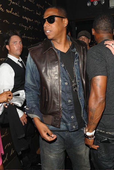 Jay-Z hosted two parties on Sunday—one at his own 40/40 Club and another (pictured) at 1OAK.
