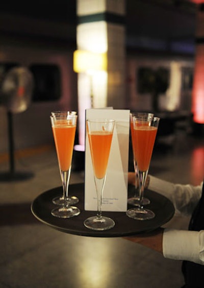 Dimitri Lezinska, global brand ambassador for Grey Goose, created three specialty cocktails for the Harry Brown after-party at Lower Bay station.