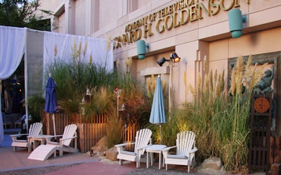 The Academy of Television Arts & Sciences set up a Hamptons-flavored beach landscape to honor nominated producers.