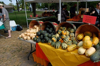 The Green City Market also offers local, seasonal produce.