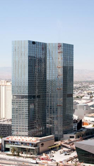 Mandarin Oriental Las Vegas has 392 hotel rooms and suites and 227 residences.