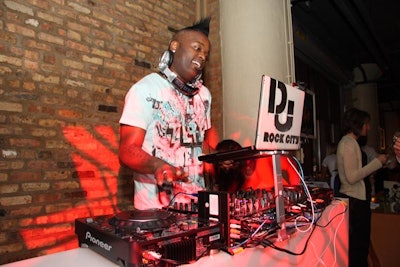 DJ Rock City spun party tunes such as the Jackson 5's 'I Want You Back.'