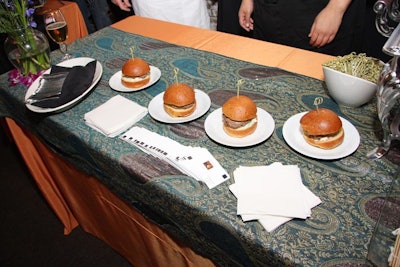 Radhika Desai, a former Top Chef contestant, offered lamb sliders with cucumber yogurt.