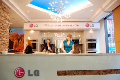 A new component for Bon Appétit this year is the LG Electronics-sponsored open kitchen for cooking demonstrations.