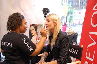 LouLou Toronto market editor Liv Judd received a makeup touch-up at the Guess store, courtesy of event sponsor Revlon.