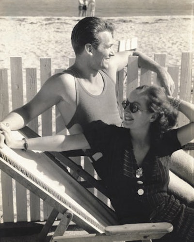 Actor Douglas Fairbanks Jr. and his wife, the actress Joan Crawford, 1931, gelatin silver print