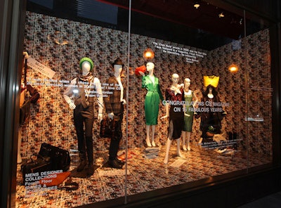 Barneys' State Street windows bore quotations about the magazine from notable locals.