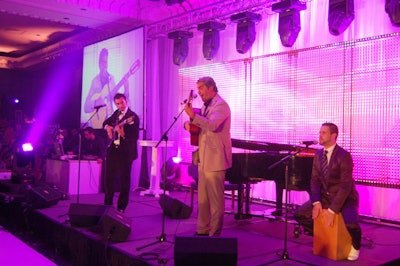 The Gypsy Kings performed at the gala dinner.