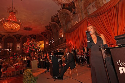After dinner, the Stu Hirsh Orchestra performed songs such as Michael Jackson's 'Billie Jean.'