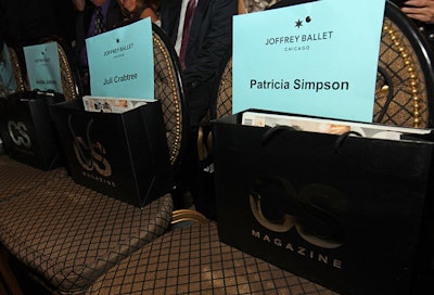 At the fashion show, guests found gift bags containing magazines from event sponsor CS.