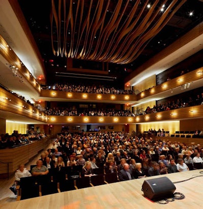 Koerner Hall, the Royal Conservatory of Music's new concert hall, seats 1,140.
