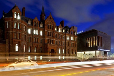 The new additions are built around the Conservatory's heritage building on Bloor Street.