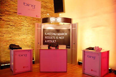 Microsoft showcased Bing, the company's new search engine, at a booth during the event.