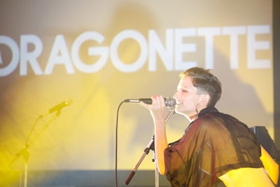 Dragonette performed for 500 media buyers and representatives from local advertising agencies.