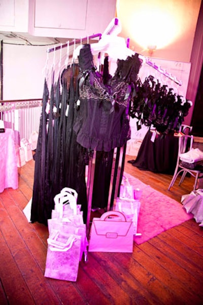 Attendees could purchase lingerie from the Utb Untouchable line at a display on the second floor.