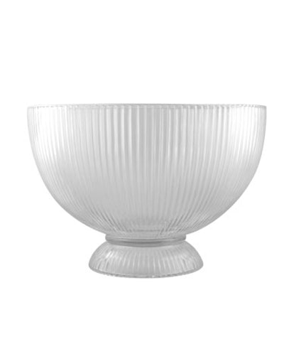 Glass punch bowl, starts at $9, available in the Mid-Atlantic region from Party Rental Ltd.